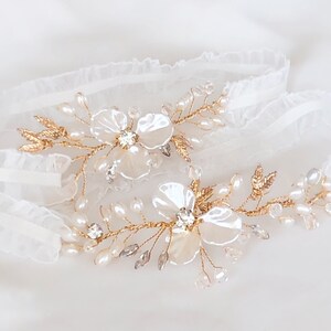 New Design Non slip Delicate Rhinestone wedding garter set Rhinestone bridal garter set Keepsake Garter 画像 3