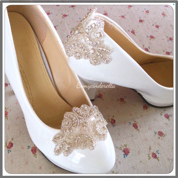 bedazzled bridal shoes