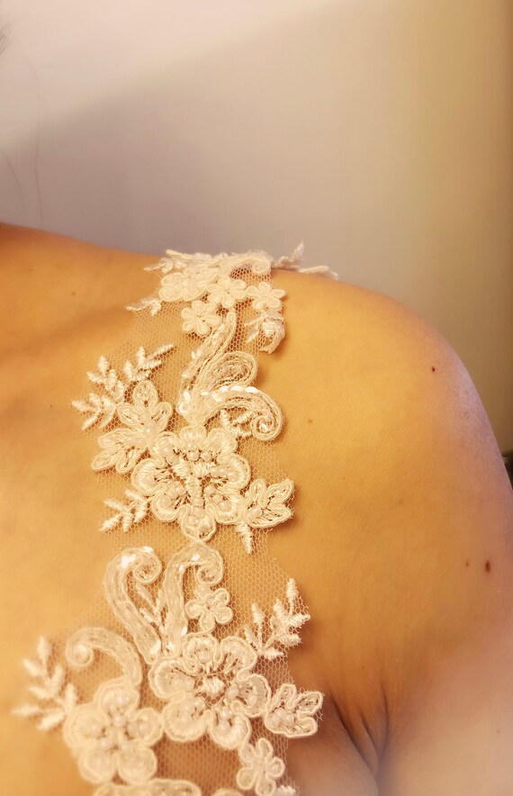 Exquisite Beaded Bridal Straps Detachable Bridal Straps Detachable Wedding Dress Sleeves bridal Straps Detachable Wedding Dress Strapes Etsy Canada