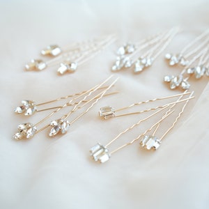 Set of 3pcs Crystal rhinestone Bridal Hair Pins, Wedding Hair Pins, rhinestone Hair Pins, Bridal Hair Piece, Wedding Hair Piece,