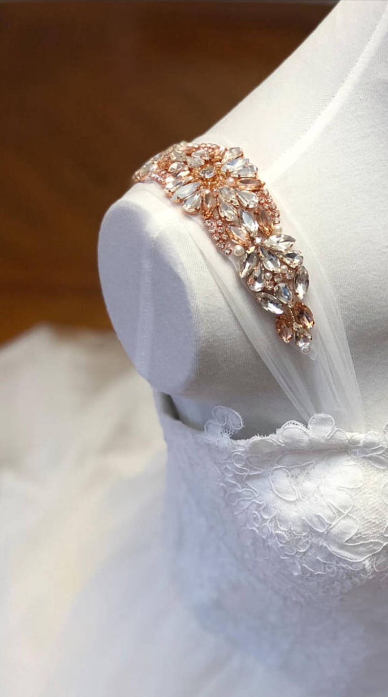 Detachable Wedding Dress Straps Bridal Rhinestone Straps Etsy