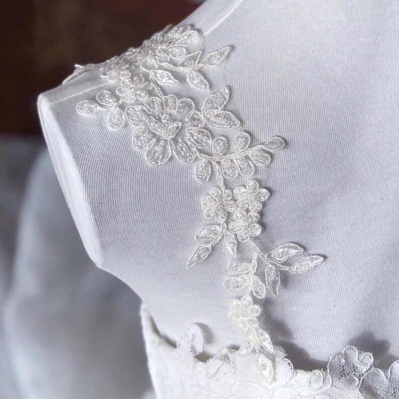 Exquisite Beaded Bridal Straps Detachable Bridal Straps Etsy