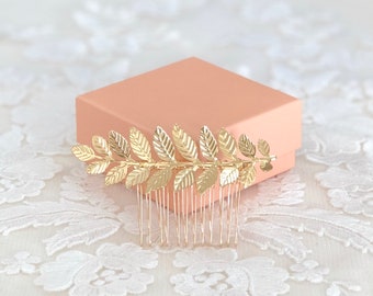 Golden leaves bridal Hair Combs,  silver leaves bridal Hair Combs Bridal Hair Piece, Wedding Hair Piece