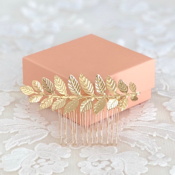 Golden leaves bridal Hair Combs,  silver leaves bridal Hair Combs Bridal Hair Piece, Wedding Hair Piece