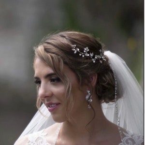 Haarranke, Braut Haarrebe, Hochzeit Haarrebe, Braut Haarteil, Hochzeit Haarteil, Kristall Haarranke, Braut Haarschmuck,