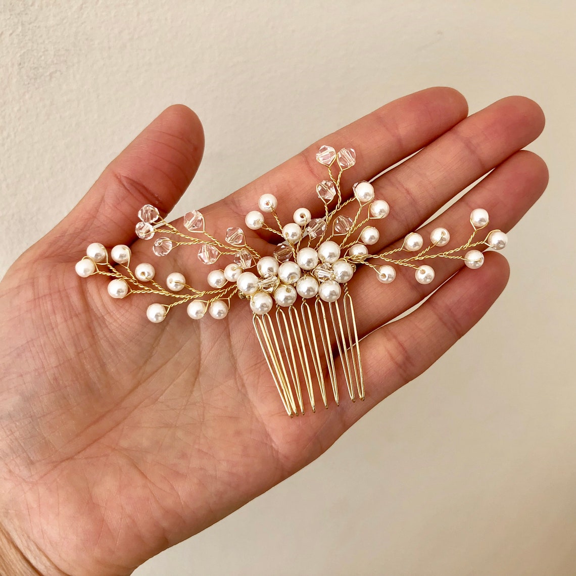 Crystal Rhinestone Bridal Hair Pins Rhinestone Pearls Bridal Etsy
