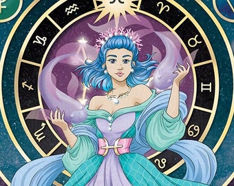 Pisces - Original illustration print