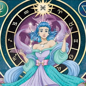 Pisces - Original illustration print