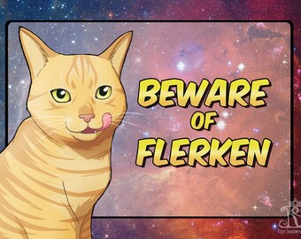 Beware of Flerken - Captain Marvel fan art original illustration print