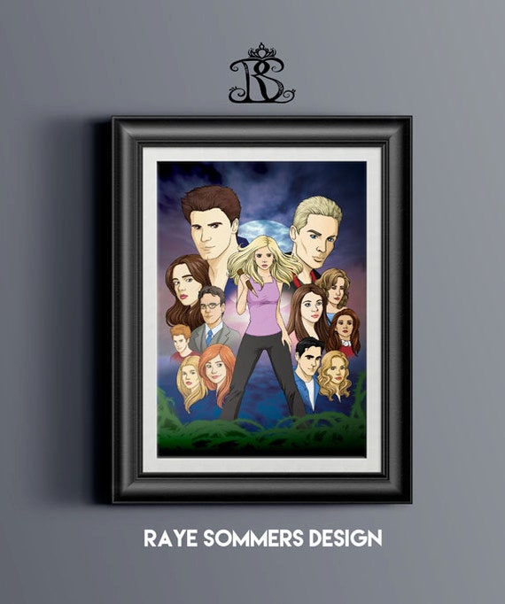 Buy Buffy the Vampire Slayer Fan Art Original Illustration Print Online in  India 