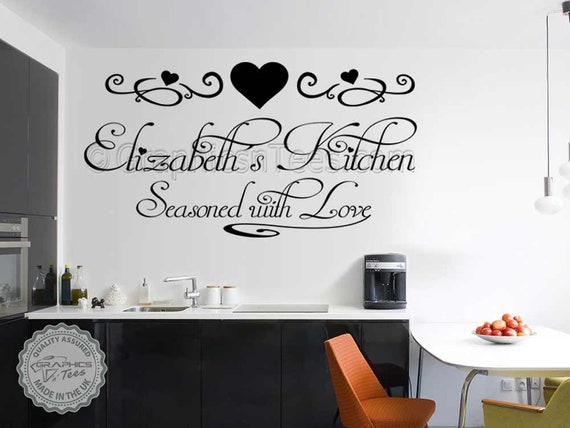 Personalizzati adesivi parete cucina conditi con amore preventivo, Sala da  pranzo cucina casa personalizzati adesivi murali Decor -  Italia