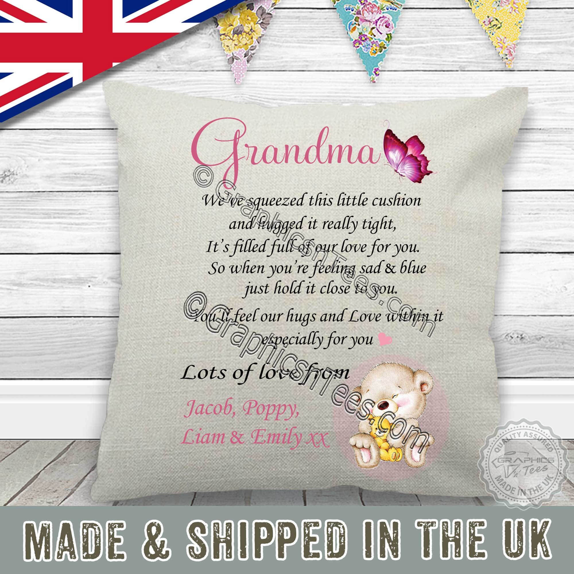 Grandma we hugged this little pillow hot sale