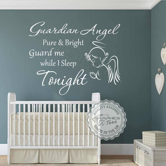 Sticker Ange avec Prénom - Décoration Chambre Enfant et Bébé