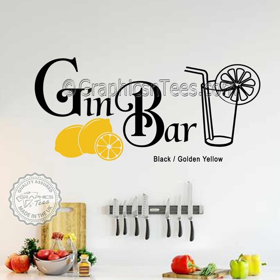 Gin Bar Kitchen Wall E Restaurant Decor Decals India - Bar Wall Decor India Gin Bar Kitchen Wall E Restaurant Decor Decals India - Bar Wall Decor India
