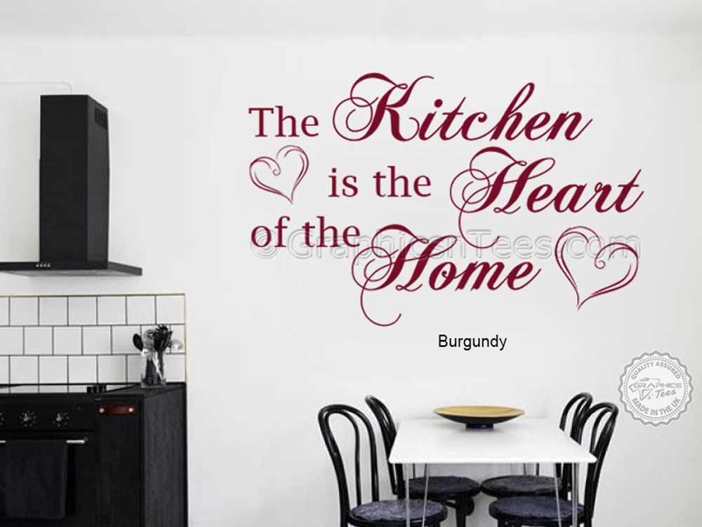 THE KITCHEN HEART OF OUR HOME Tile Decal Sign Funny KITCHEN Decor Gift –  JAMsCraftCloset