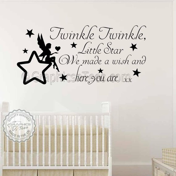twinkle twinkle wall sticker