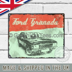 Metal Garage Signs Personalised, Vintage Signs for Garage, Retro Tin Signs, Vintage Metal Signs, Vintage Tin Signs, Ford Consul/Granada