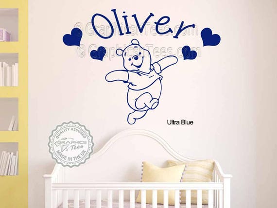 Sticker Mural Personnalise Winnie Lourson Bebe Garcon Fille Etsy France Sticker Mural Personnalise Winnie Lourson Bebe Garcon Fille Etsy France