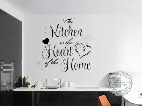 Küche Wand Aufkleber Spruch, Küche ist das Herz von der Startseite, Home  Wand Aufkleber, Familie Wandaufkleber - .de