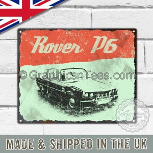 Metal Garage Signs Personalised, Vintage Signs for Garage, Retro Tin Signs, Vintage Metal Signs, Vintage Tin Signs, Rover P6