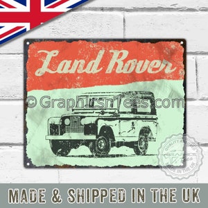 Metal Garage Signs Personalised, Vintage Signs for Garage, Retro Tin Signs, Vintage Metal Signs, Vintage Tin Signs, Land Rover