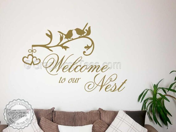 family wall sticker quote welcome home wall decal sticker | etsy