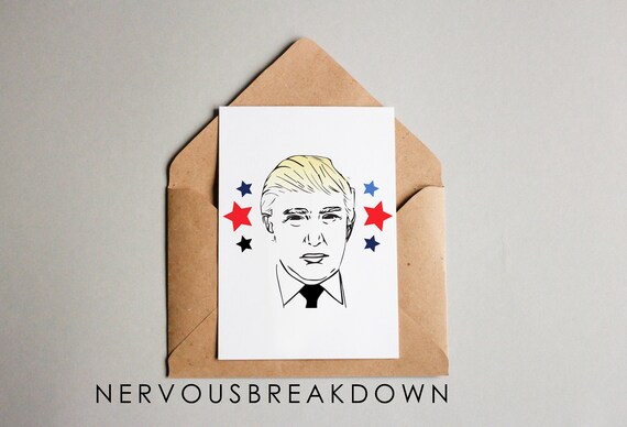 Trump Blank Card PRINTABLE CARD | Etsy