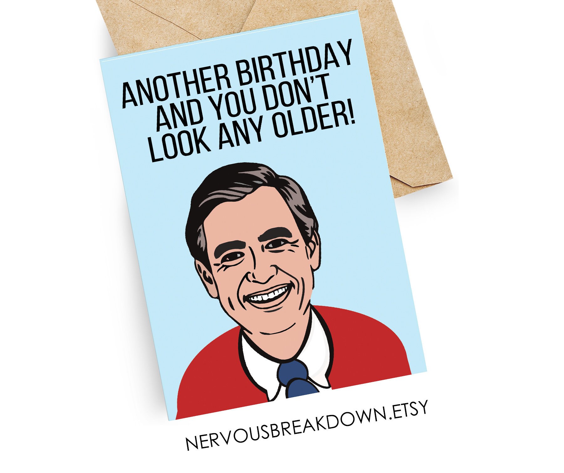 Mr. Rogers Retro 80s Birthday Card | Etsy