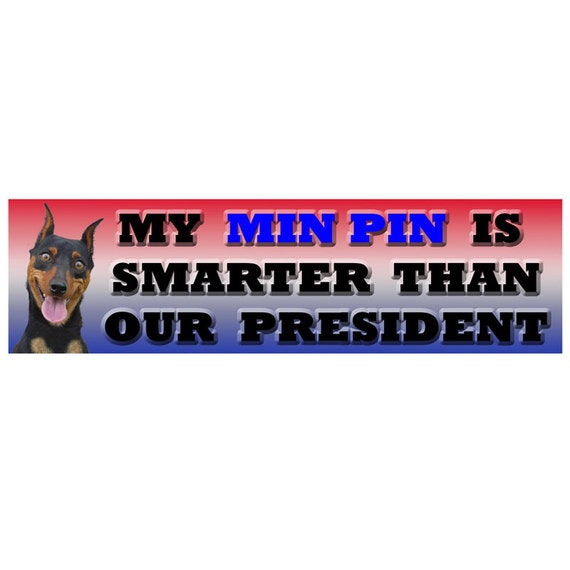 Beagle smarter than president bumper sticker