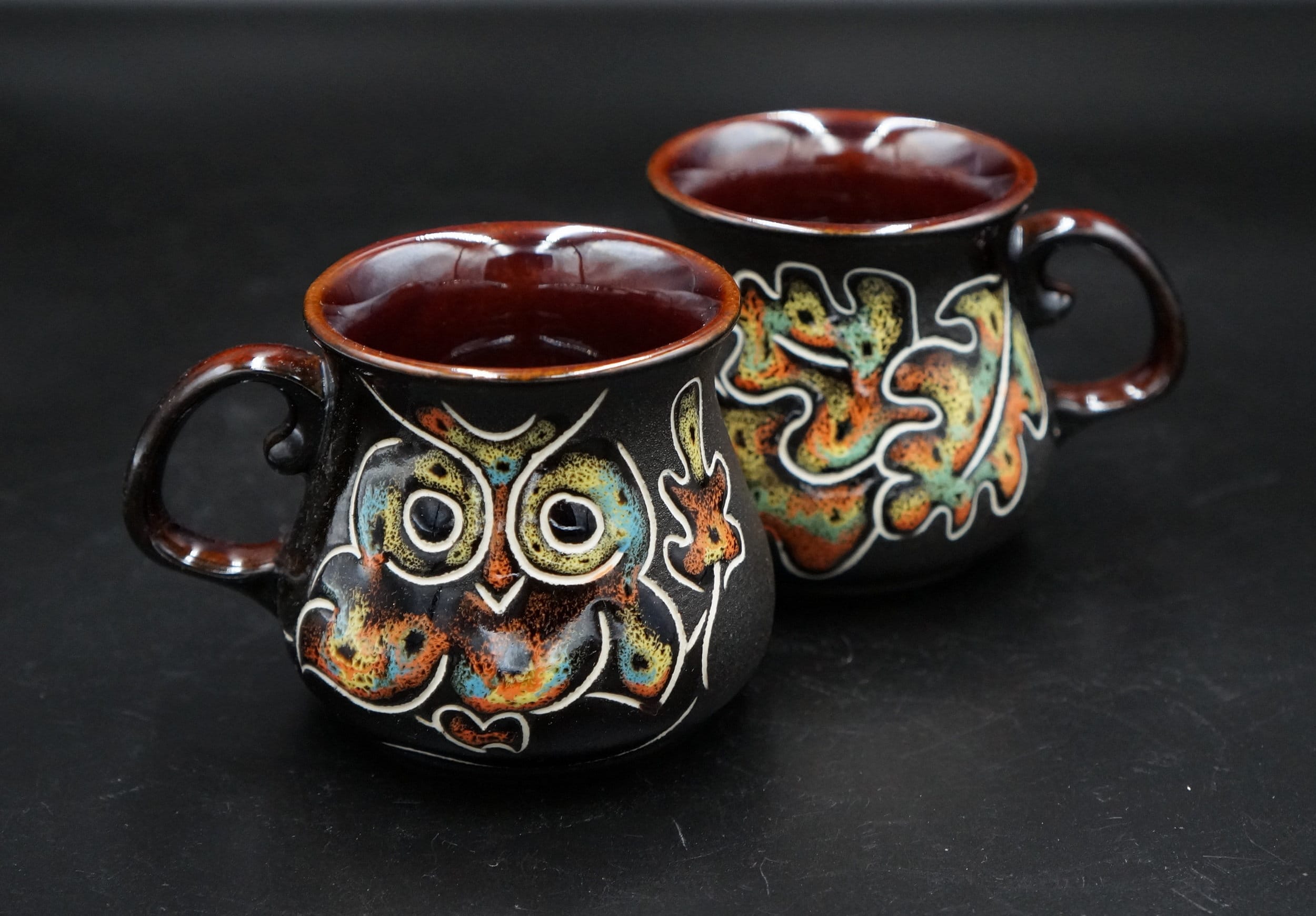 Handmade ceramic tea cup 9.5 oz Owl coffee mug Owl gift her women friend teachers