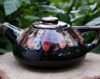 Wife gift Autumn gift|for|mother Teapot rainbow Fall gifts Ceramic teapot Pottery tea pot Stoneware teapot Anniversary gifts|for|couples