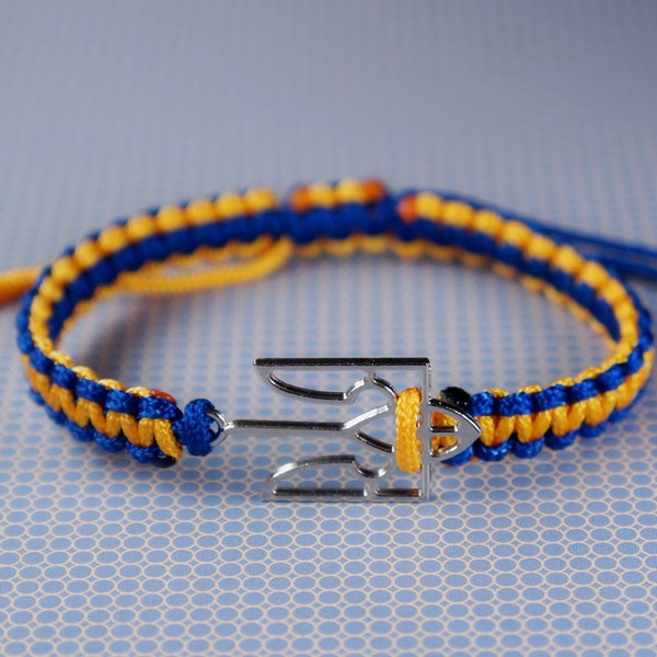 Ukrainian coat of arms bracelet Glory to ukraine Pray to Ukraine flag friendship bracelet Ukrainian seller Ukrainian symbol