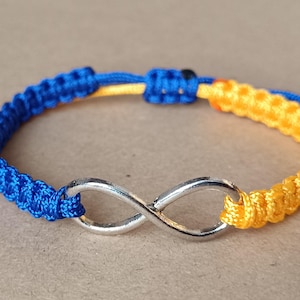 Ukraine flag bracelet Stand with Ukraine Yellow and blue bracelet Ukraine in my thoughts Pray for Ukraine