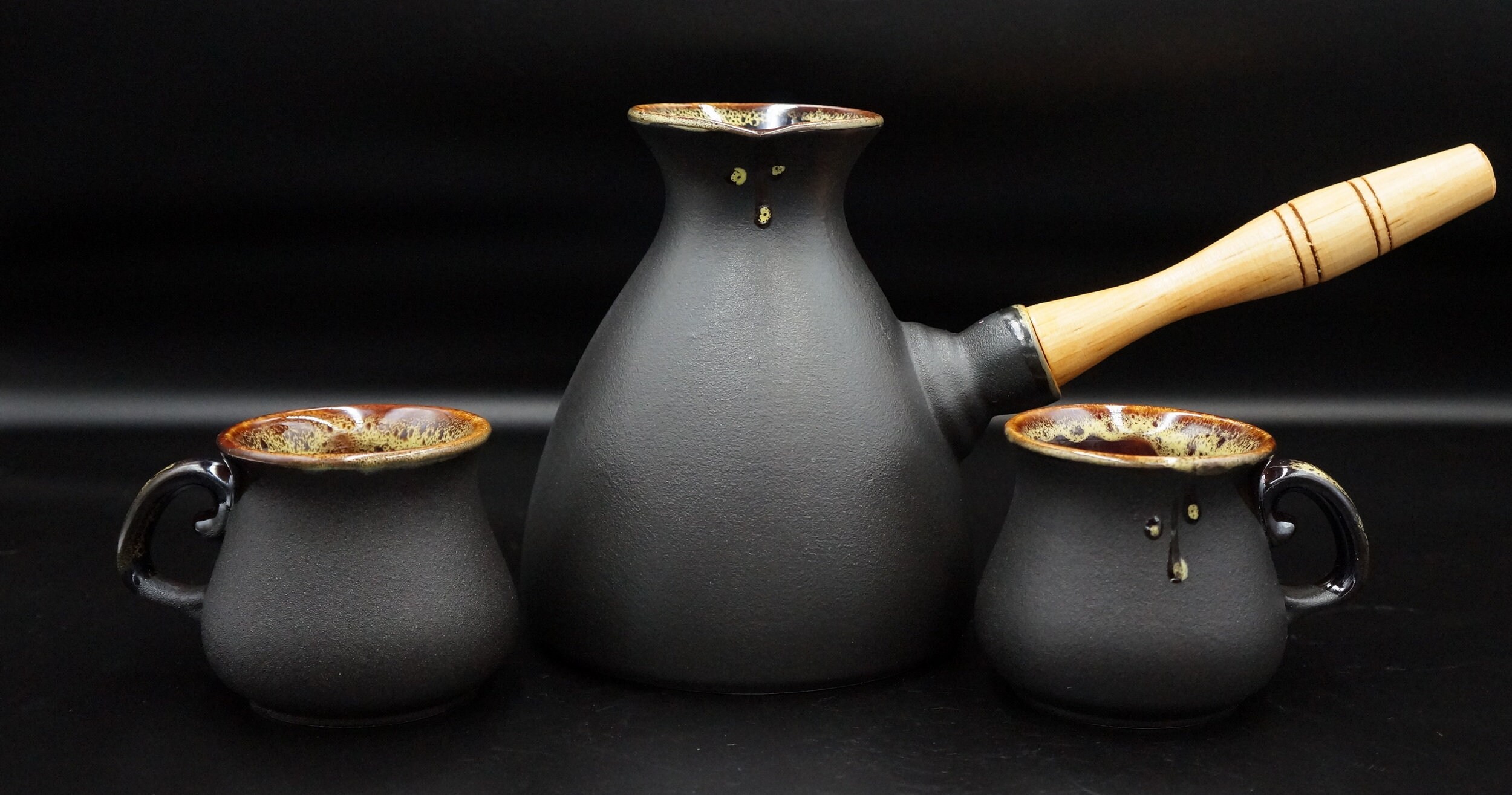 Handmade ceramic coffee maker Coffee pot set Gift for men Etsy