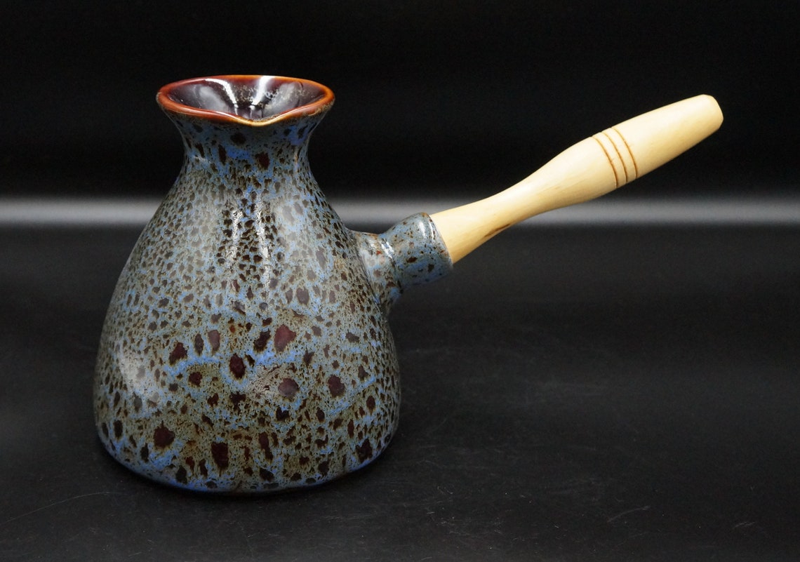 Handmade coffee pot ceramic Jazva Turkish cezve ceramic Coffee Etsy