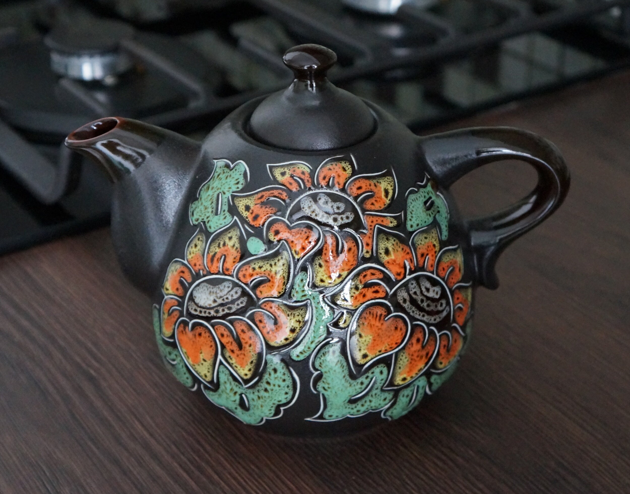 paintable ceramic tea set