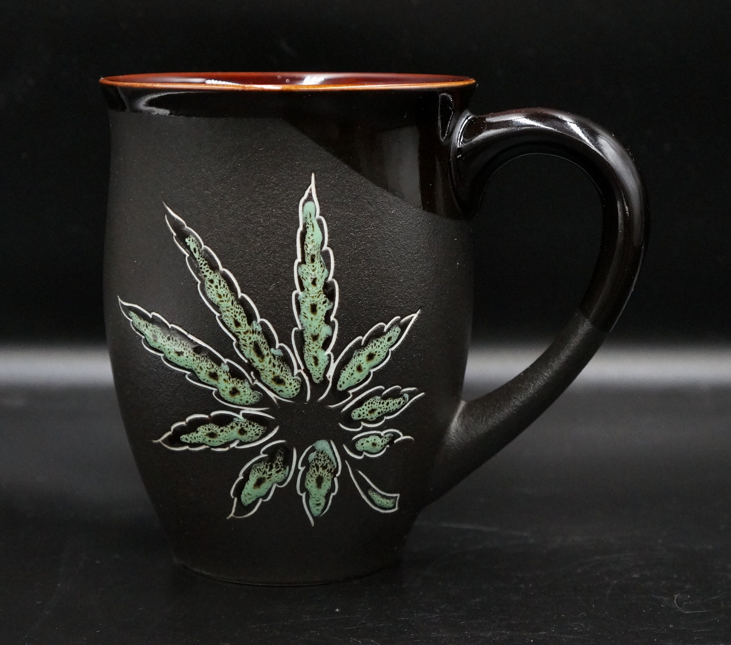 Weed mug ceramic 16 oz handmade pottery coffee mug Etsy