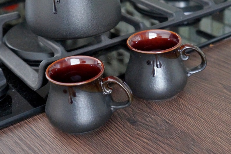 Mens gift Turkish coffee pot Coffee Set Ceramic Coffee Pot Etsy