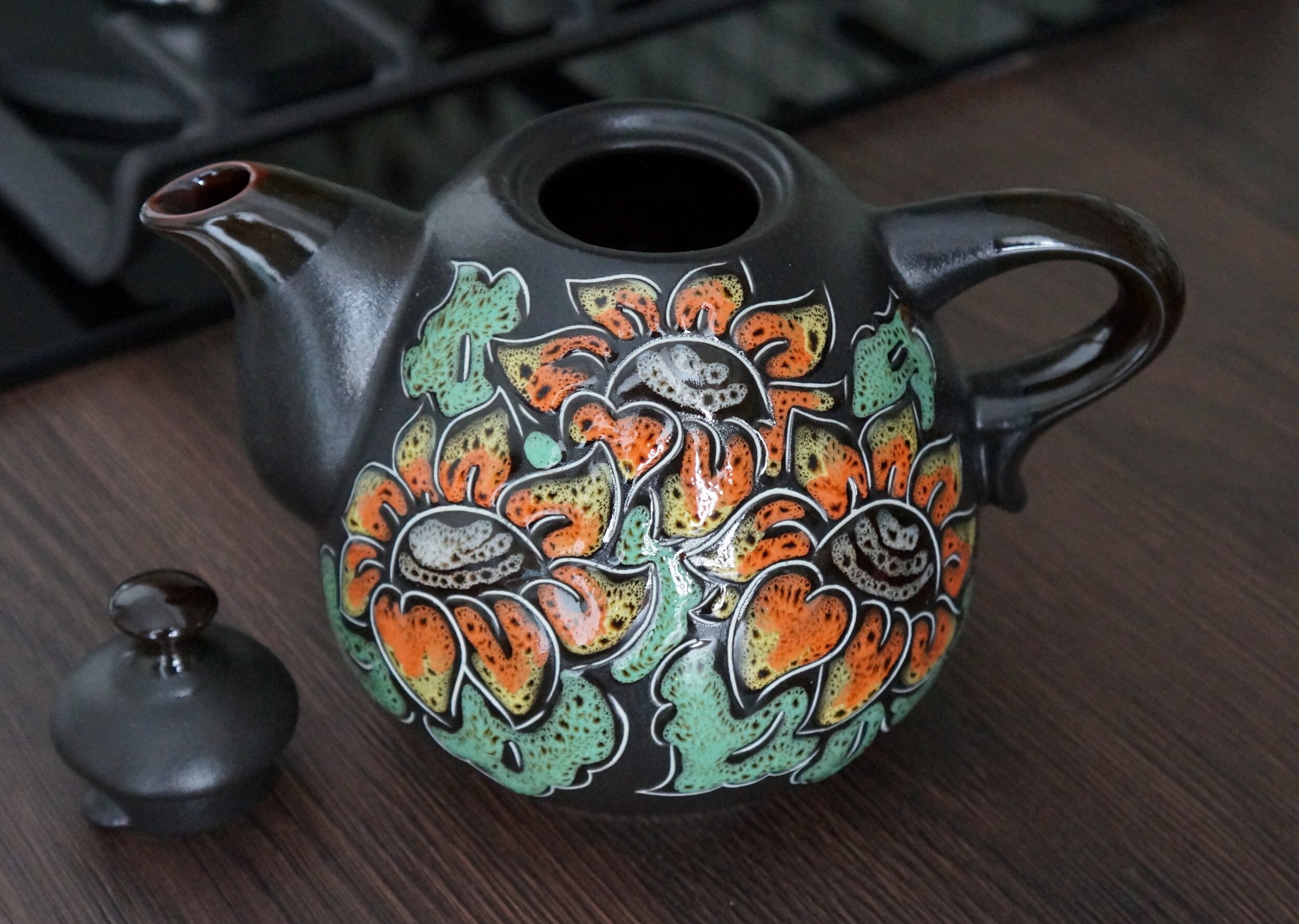 ceramic tea set to paint