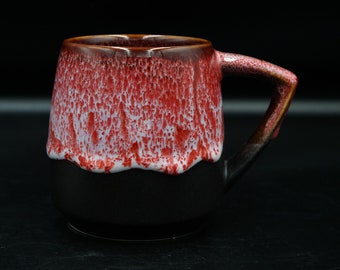 Pink mist mug ceramic 14 oz Handmade pottery mug stoneware Coffee gift for woman Mother's Day gifts