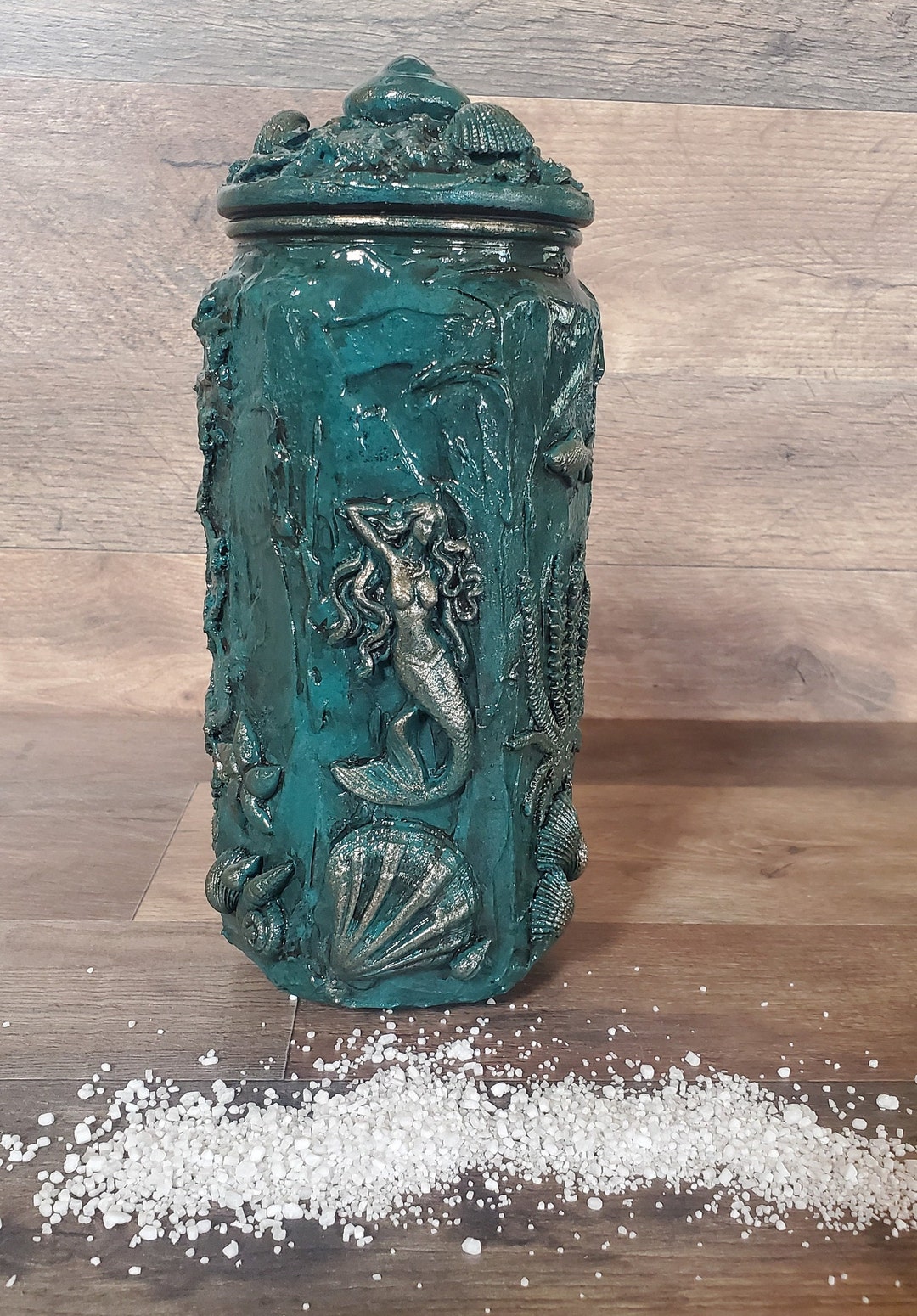 Mermaid Bath Salt Storage Jar Large Etsy