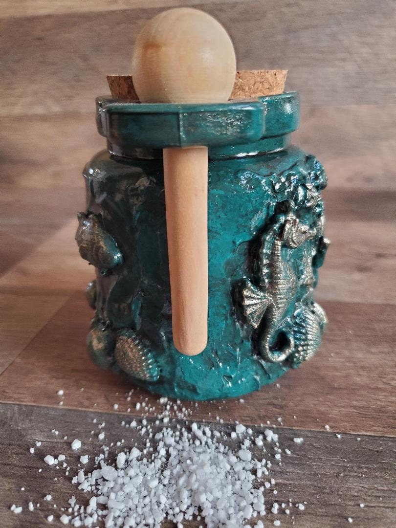 Mermaid Bath Salt Storage Jar Etsy