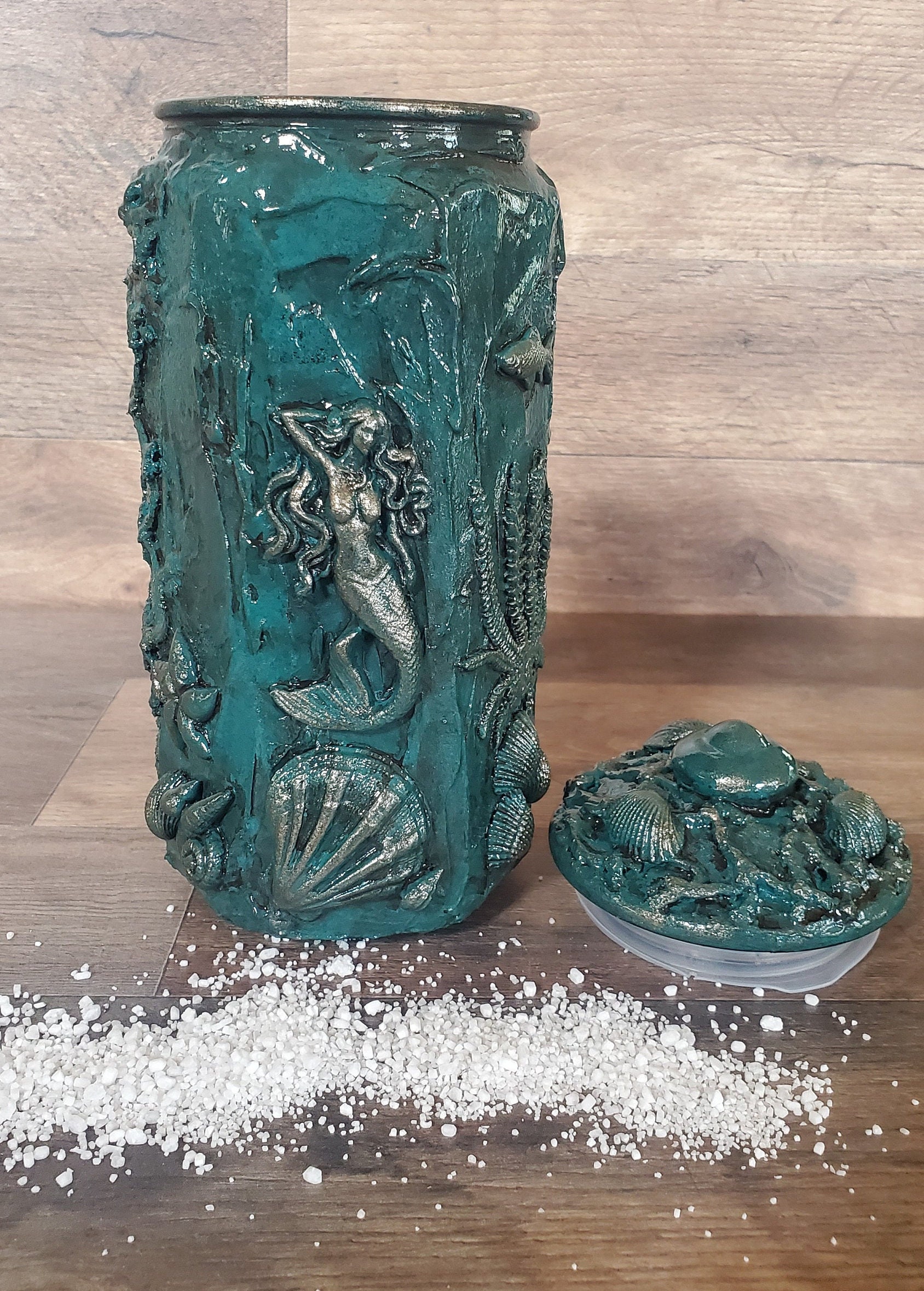 Mermaid Bath Salt Storage Jar Large Etsy