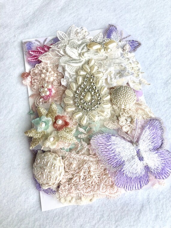 Embellishments Kit 2/Shabby Chic/Inspiration Kit/Great for Etsy