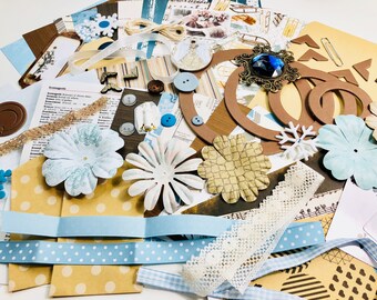 Rustic Christmas Journal Kit/DIY Journal/Christmas Journal, Mini Album, Ornaments