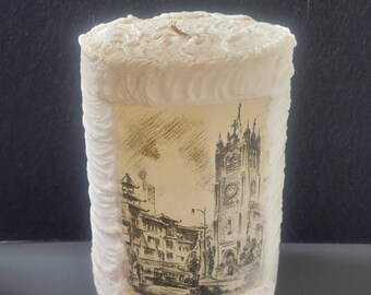 Vintage Art Pillar Candle - Alec Stern San Francisco