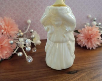 Vintage Belleek Flower Girl Nymph Creamer - 4th Green Mark - Made in Ireland
