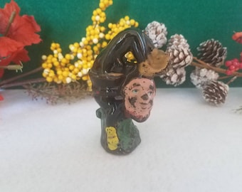 Vintage Ceramic Elf Figurine - Made in Japan