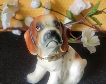 Vintage Spaniel Dog Figurine - Made in Japan