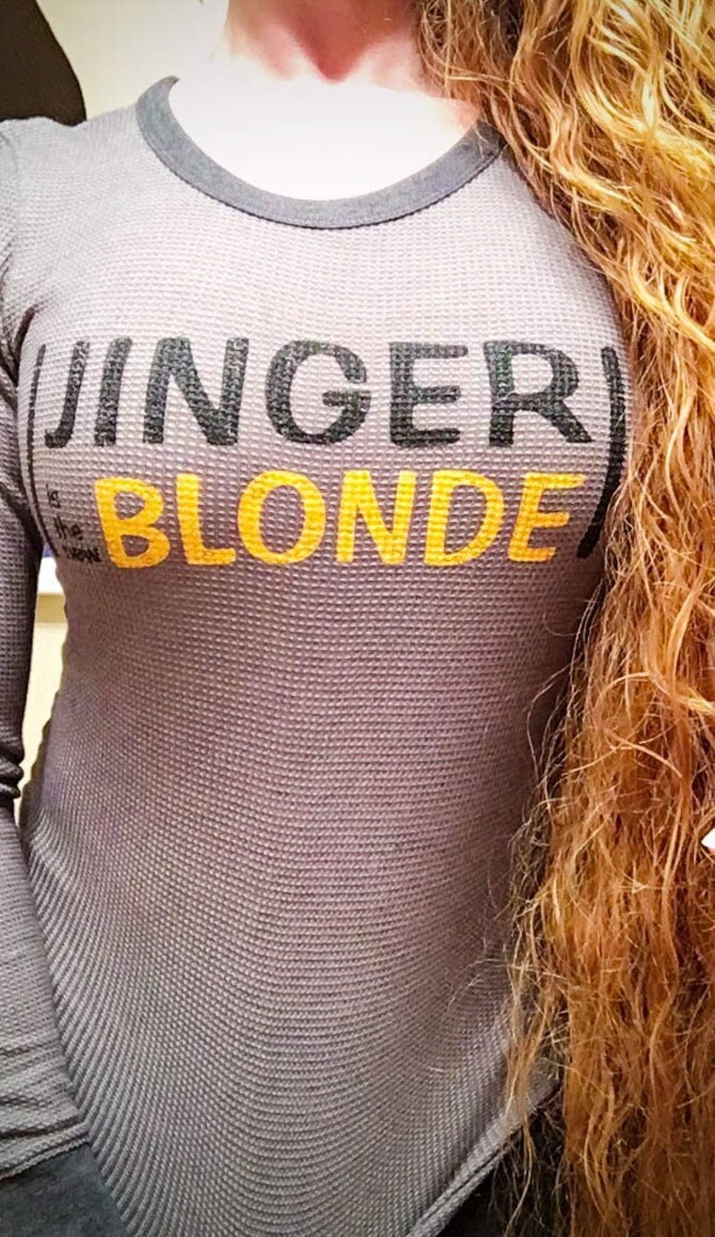 Jinger Junkie Jinger is the new Blonde Long Sleeve Thermal image 1